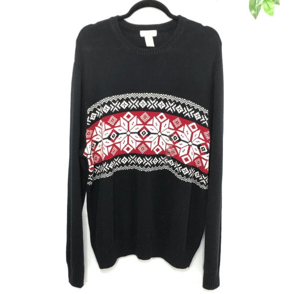 Dockers Other - DOCKERS MEN SWEATER BLACK AND RED SIZE L/G NEW